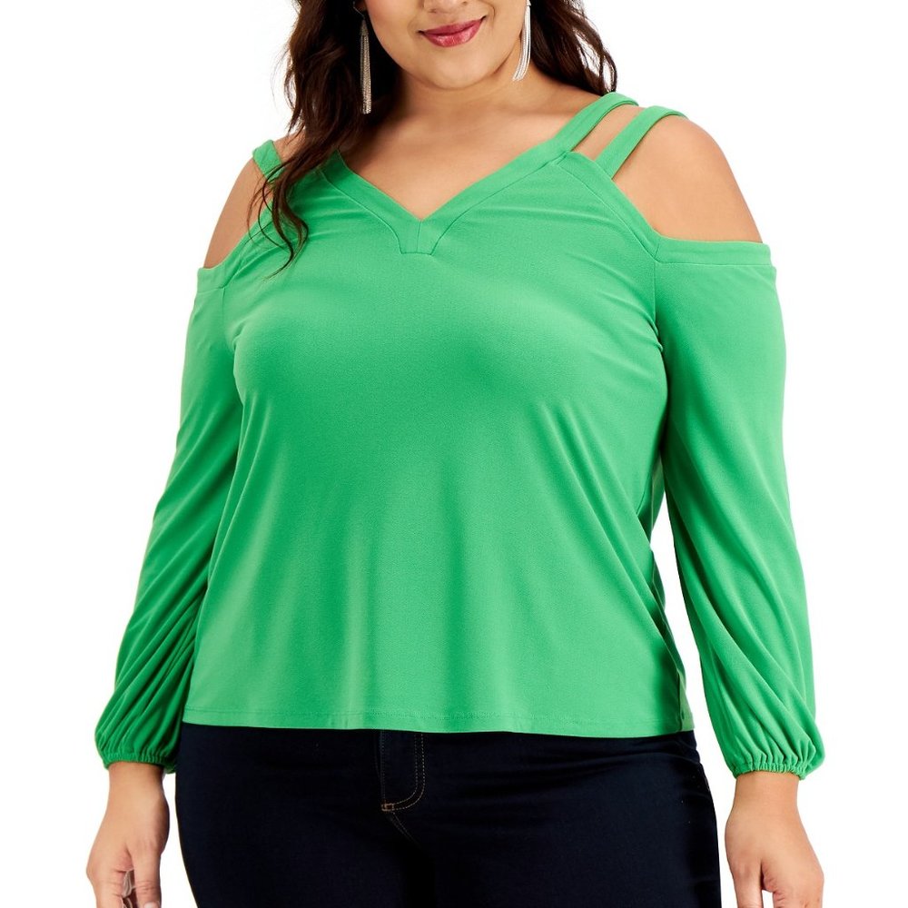 NWOT INC International Concepts Cold Shoulder Top